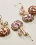Western Witch Boots Pumpkin Halloween Earrings