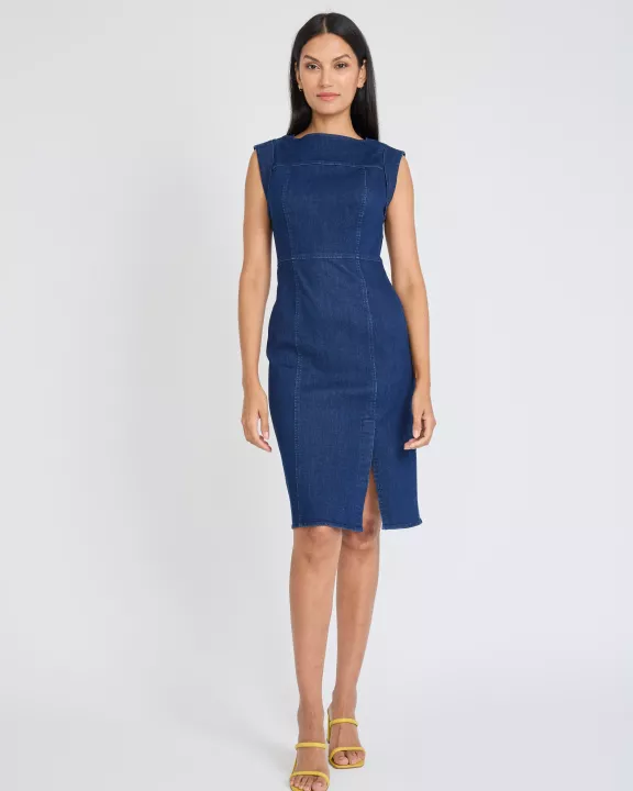 SLEEVELESS MIDI DRESS