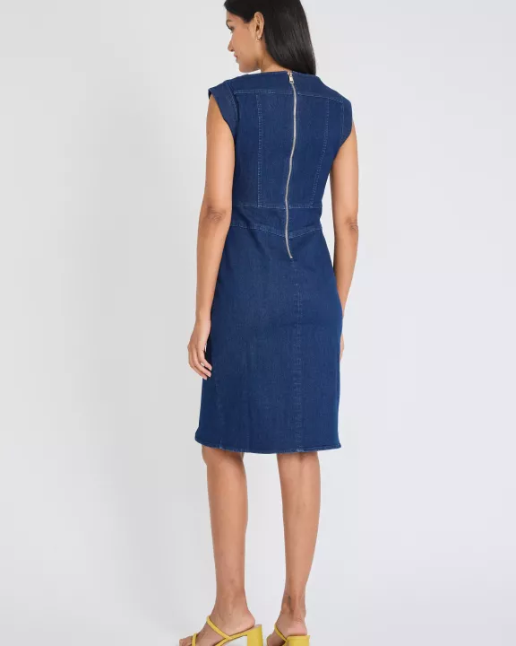 SLEEVELESS MIDI DRESS