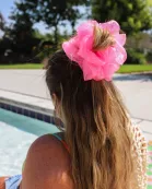 NEON JUMBO ORGANZA SCRUNCHIES