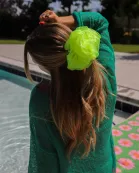 NEON JUMBO ORGANZA SCRUNCHIES