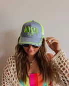 BAD HAIR DAY NEON MESH TRUCKER HAT