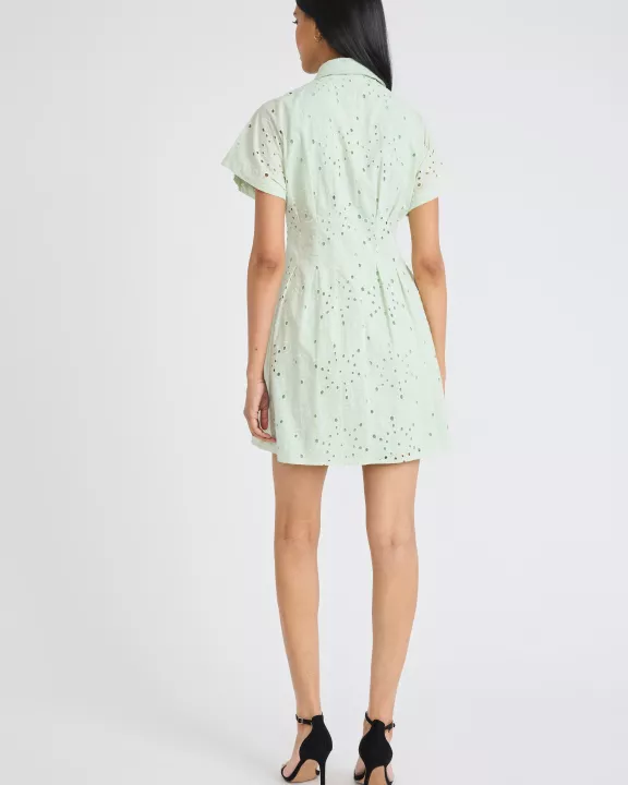 COLLARED MINI DRESS