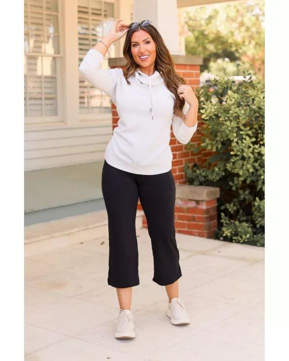 PreOrder | The Gabriella -Black High Waisted Gaucho Pants