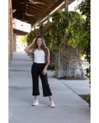 PreOrder | The Gabriella -Black High Waisted Gaucho Pants
