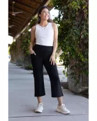 PreOrder | The Gabriella -Black High Waisted Gaucho Pants