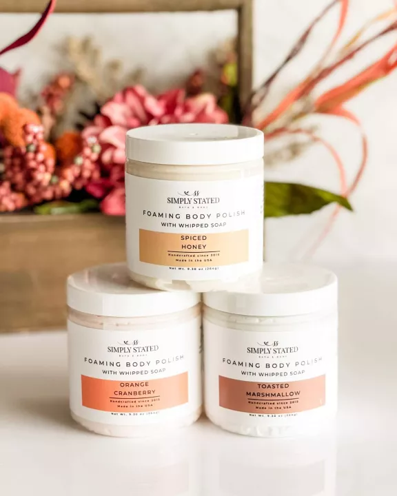 Fall Foaming Body Polish – Limited Edition Exfoliating Sugar Scrub