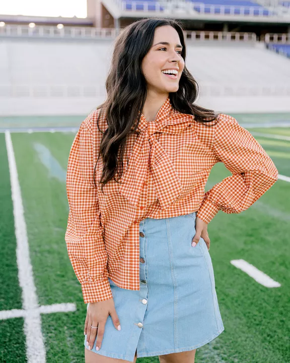 Sadie Top- Burnt Orange
