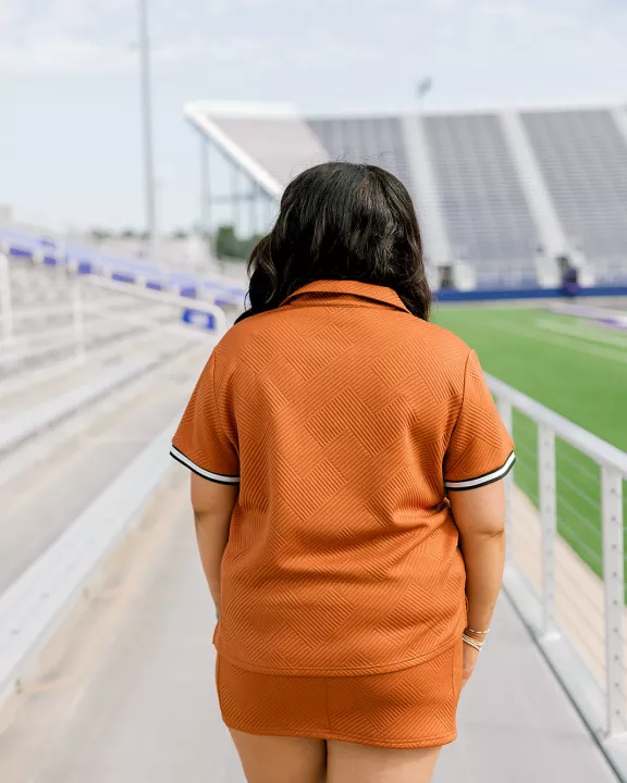 Daisy Top- Burnt Orange