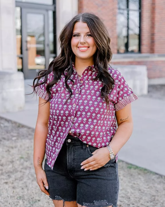 Stevie Top- Maroon
