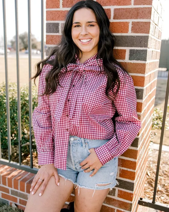 Sadie Top- Maroon