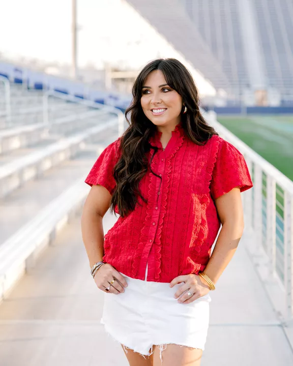 Lilly Top- Red