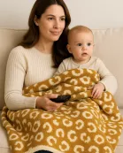 Luxe Leopard Throw Blanket - Camel Leopard