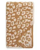 Luxe Leopard Throw Blanket - Camel Leopard