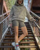 SHERPA QUARTER ZIP HOODIE JACKET