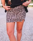 Safari Chic Mini Skirt