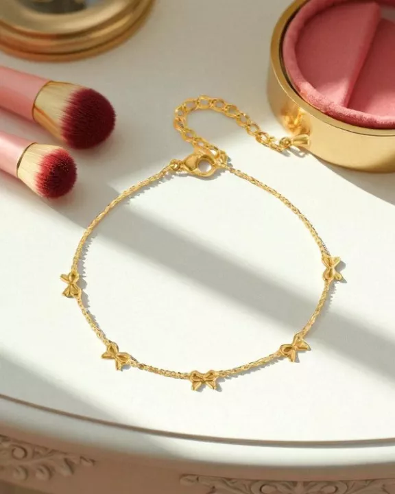 ETA 8/27 - Sweet Ties Gold Bow Bracelet