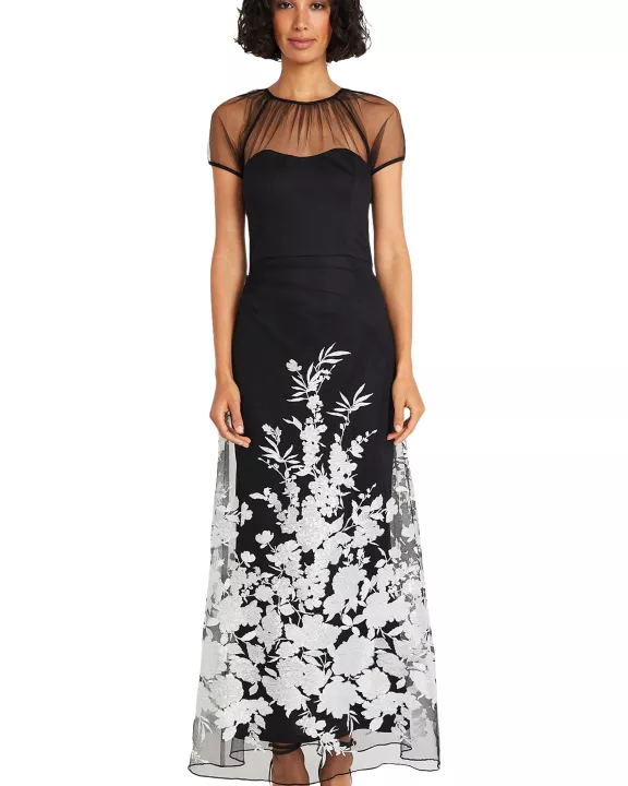 FLORAL ILLUSION GOWN