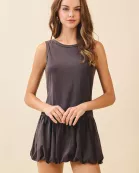 CD06232-Sleeveless Deep V Back With Zip Detail Mini Dress