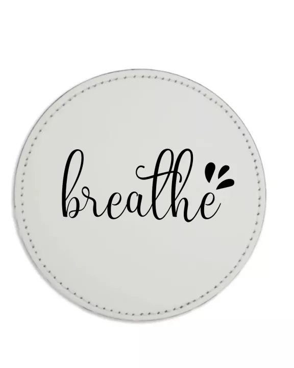 Breathe Vegan Leather Coaster