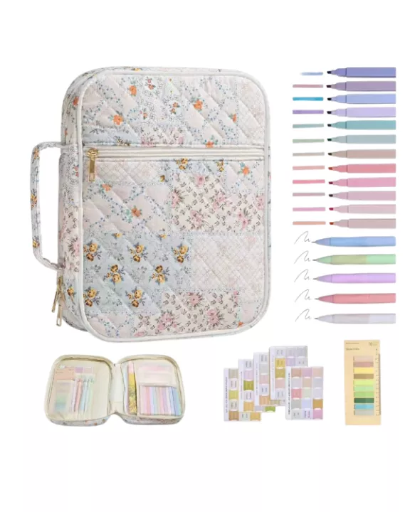 ETA 9/2 - Leah Multi-Print Floral Bible Cover