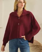 Haven Collared Button-Up Cardigan Sweater