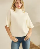 Serene Mock Neck short Sleeve Sweater