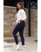 PreOrder | The Nicole - Navy FLEECE Full Length with Pocket Leggings