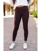 PreOrder | The Belle - Brown FLEECE Full Length Leggings with Pockets*