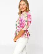 Mirabelle Puff Sleeve Top - Explorer