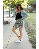 PreOrder | The Zoe - Zebra Print Jogger Skirt