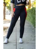 PreOrder | The Roxie - Red Panel Full Length Leggings