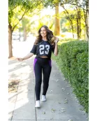 PreOrder | The Presley - Purple Panel Full Length Leggings
