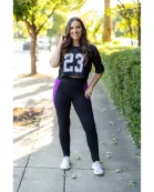 PreOrder | The Presley - Purple Panel Full Length Leggings ROUND 2