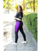 PreOrder | The Presley - Purple Panel Full Length Leggings