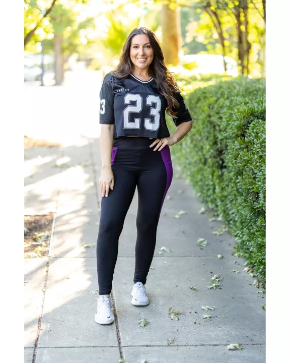 PreOrder | The Presley - Purple Panel Full Length Leggings ROUND 2