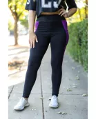 PreOrder | The Presley - Purple Panel Full Length Leggings ROUND 2