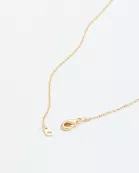 Gold Organic Circle Pendant Necklace