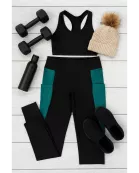 PreOrder | The Gracie- Green Panel Full Length Leggings Round 2
