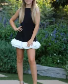 Ruffle trim dress