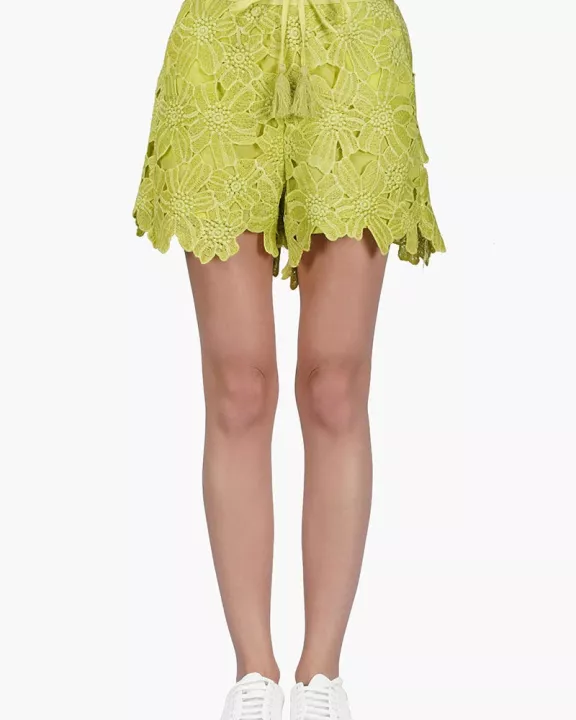Set of 6 Fall For Neon Floral Lace Shorts (S,M,L)
