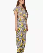 Set of 6 Citrus Lemon Print Top (S,M,L)