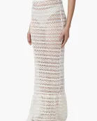 Set of 6 White Mermaid Crochet Lace Fabric Skirt (S,M,L)