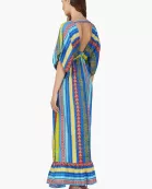 Set of 6 Neel Aztec Stripe Printed Maxi Dress  (S,M,L)
