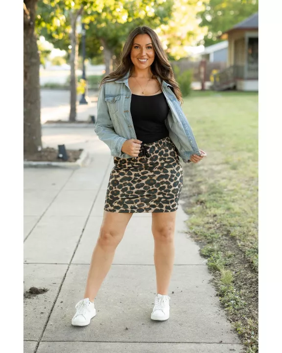 PreOrder | The Liana - Leopard 2.0 Jogger Skirt