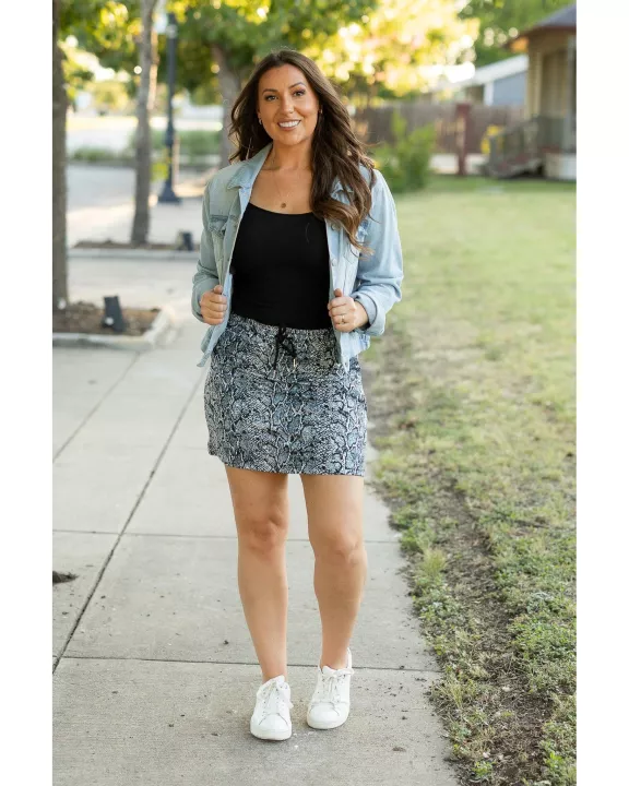 PreOrder | The Sydney Snakeskin Jogger Skirt