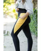 PreOrder | The Yasmine - Yellow Panel Full Length Leggings ROUND 2