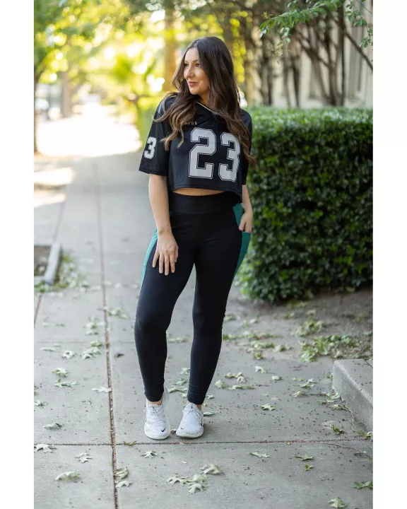 PreOrder | The Gracie- Green Panel Full Length Leggings Round 2