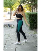 PreOrder | The Gracie- Green Panel Full Length Leggings Round 2