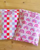 ⭐️IMPERFECT⭐️ Pink Checkered Poly Mailer